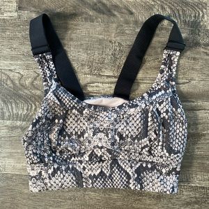 Snake Print Sports Bra
